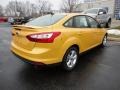 2012 Yellow Blaze Tricoat Metallic Ford Focus SE Sport Sedan  photo #5