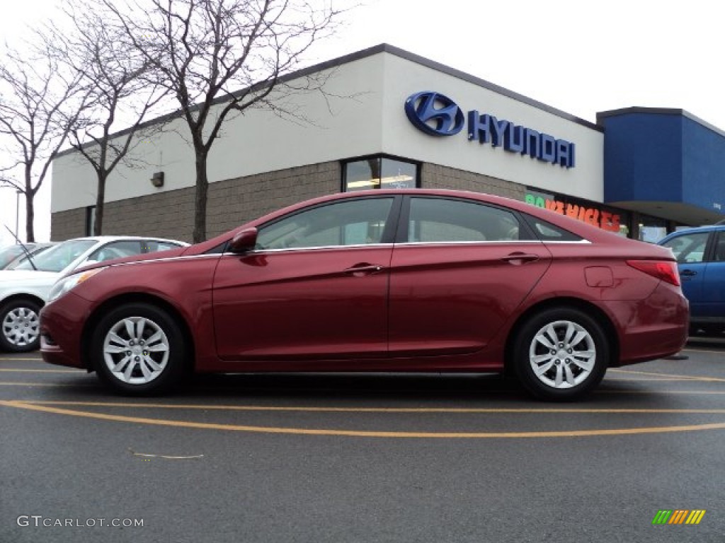 2011 Sonata GLS - Venetian Red / Camel photo #5