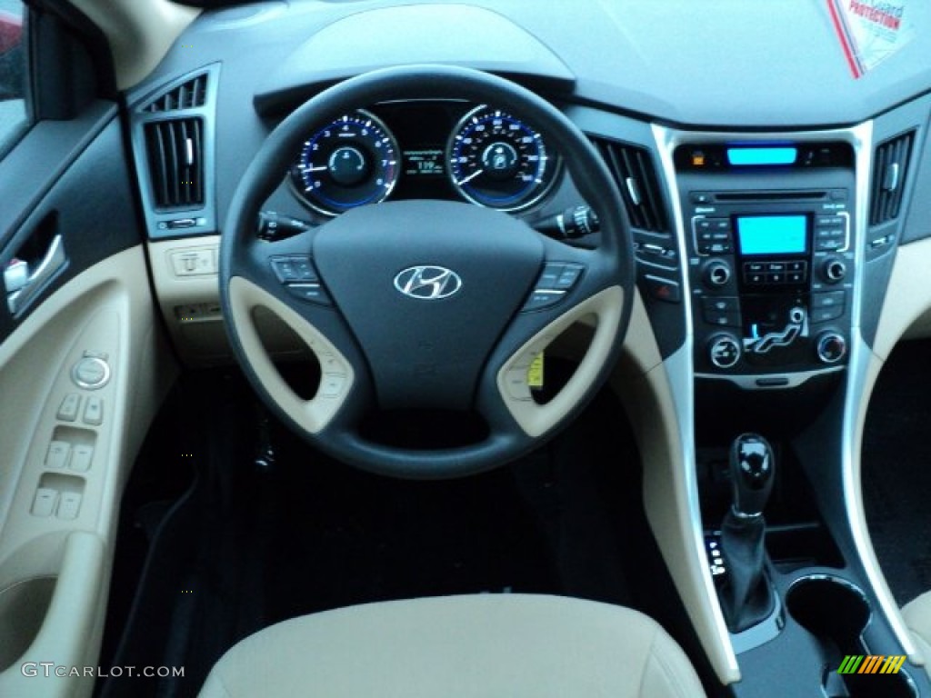 2011 Sonata GLS - Venetian Red / Camel photo #21
