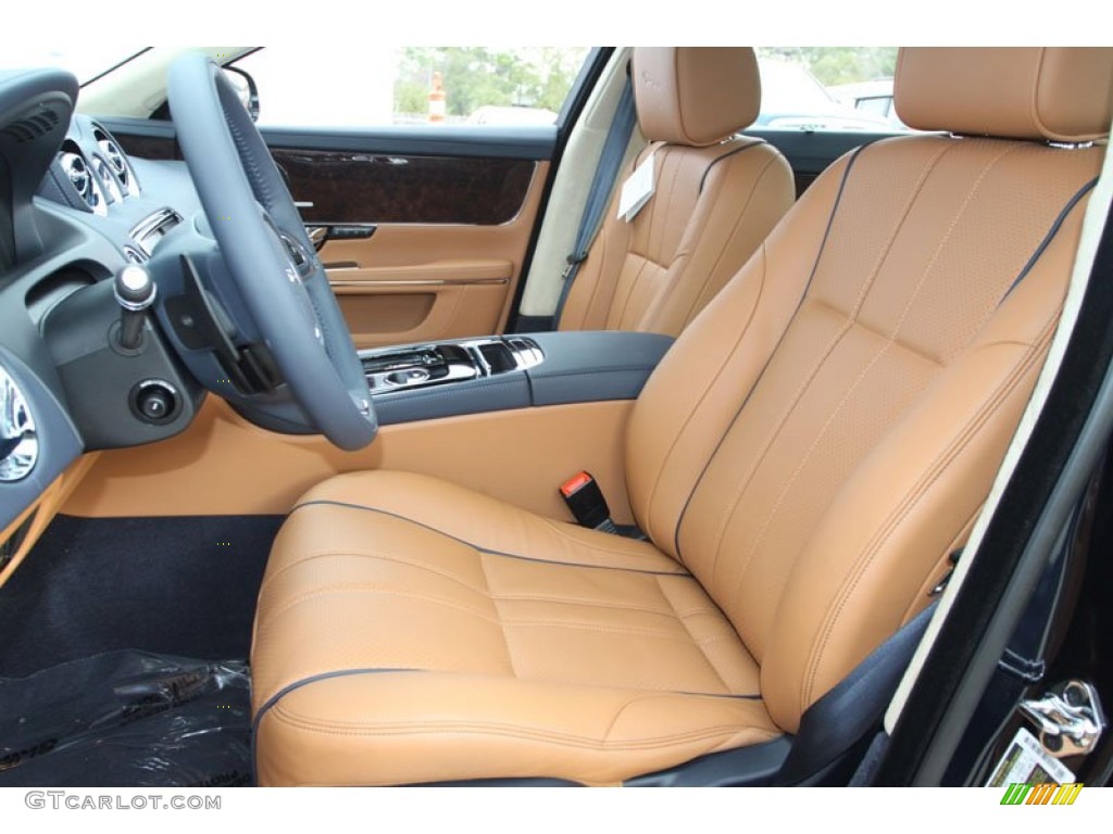 London Tan/Navy Interior 2012 Jaguar XJ XJL Portfolio Photo #60096330