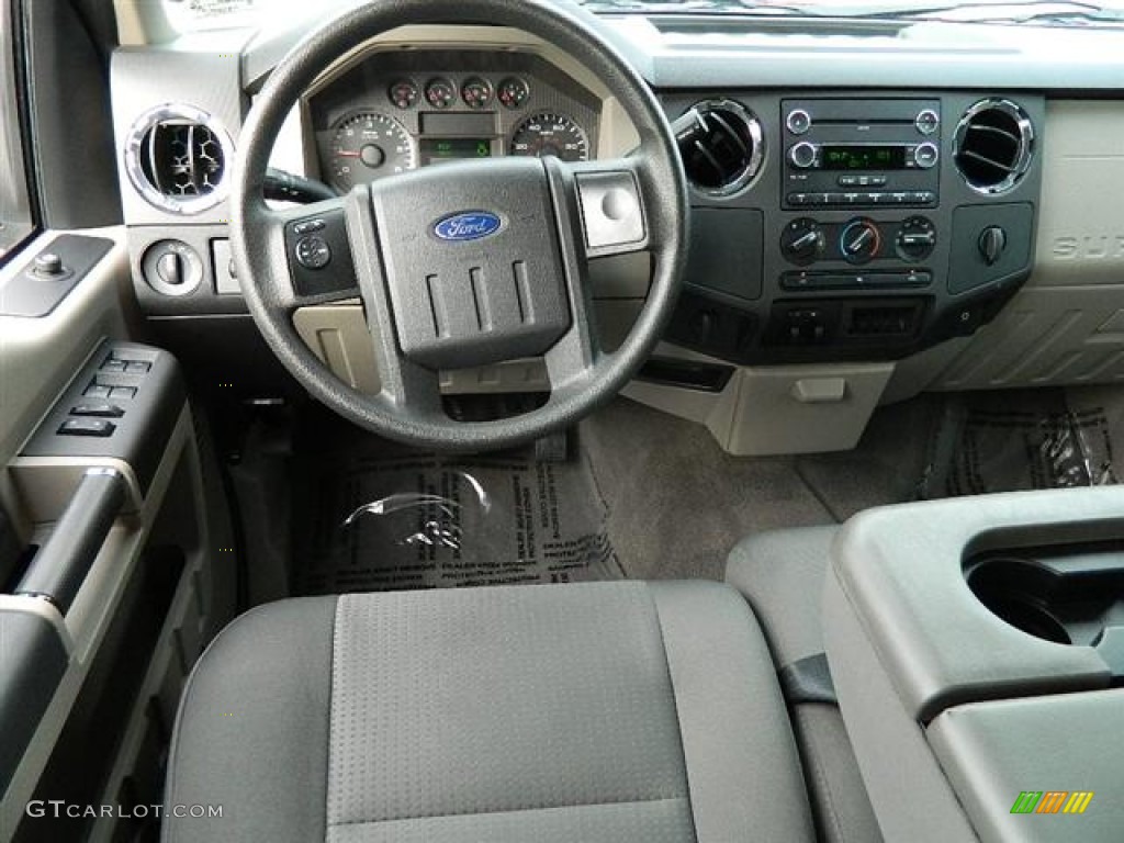 2010 Ford F250 Super Duty XLT Crew Cab Medium Stone Dashboard Photo #60096459
