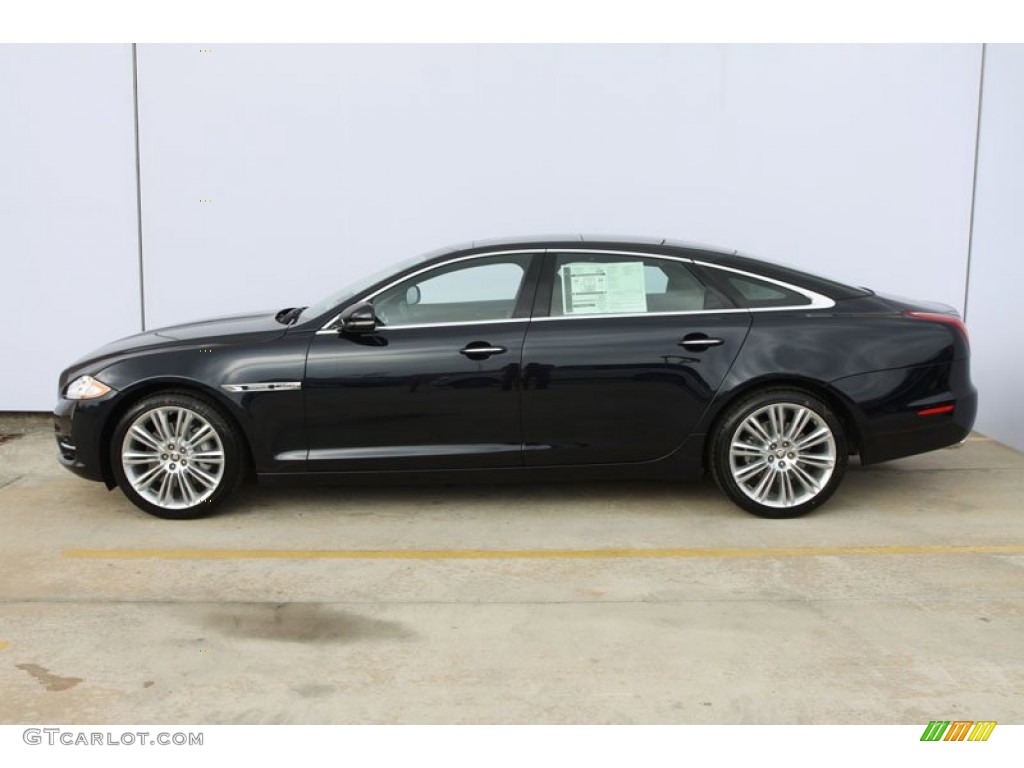 Azurite Blue Metallic 2012 Jaguar XJ XJL Portfolio Exterior Photo #60096531