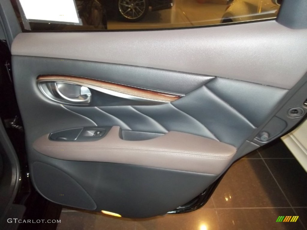 2012 Infiniti M 56x AWD Sedan Java Door Panel Photo #60097449