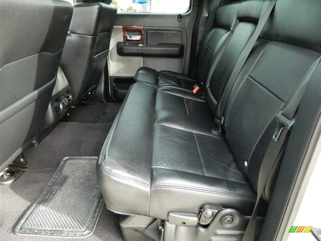 Black Interior 2007 Ford F150 Lariat SuperCrew 4x4 Photo #60097881