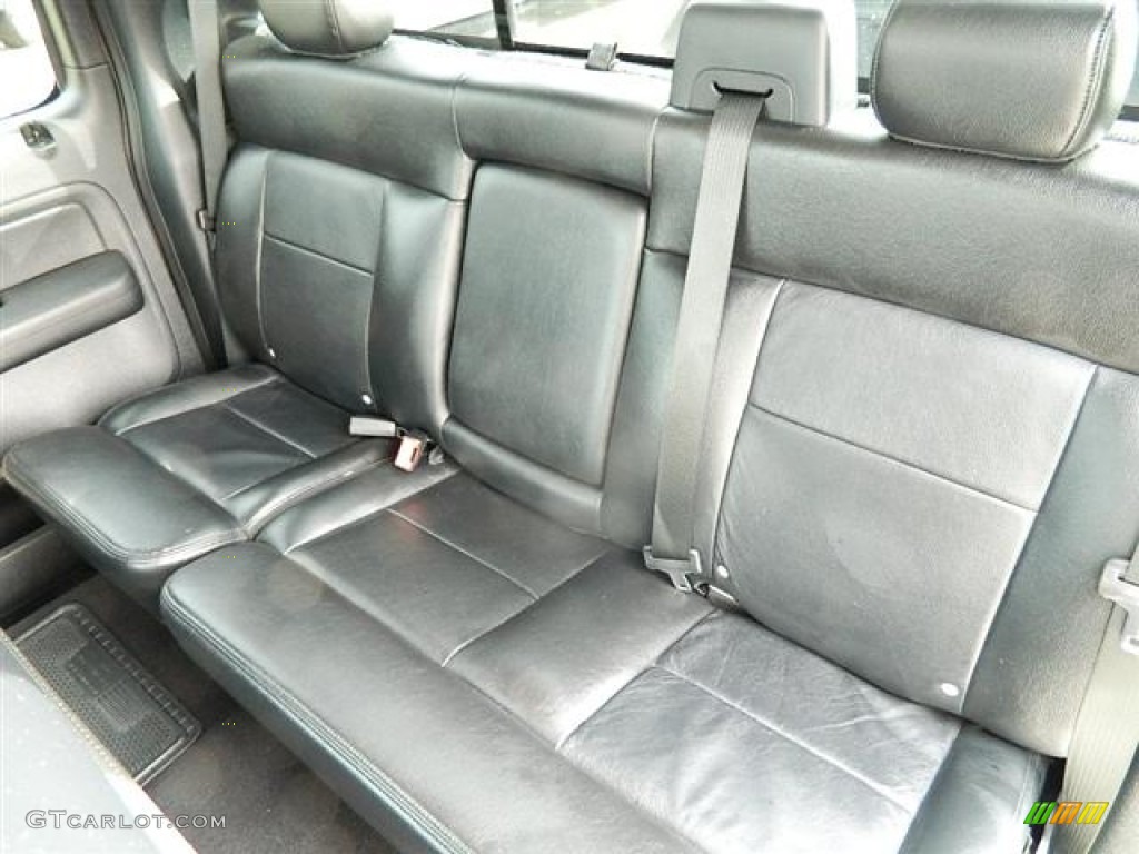 Black Interior 2007 Ford F150 Lariat SuperCrew 4x4 Photo #60097890
