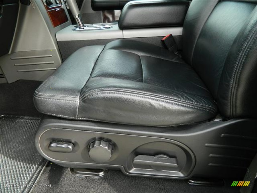 Black Interior 2007 Ford F150 Lariat SuperCrew 4x4 Photo #60097947
