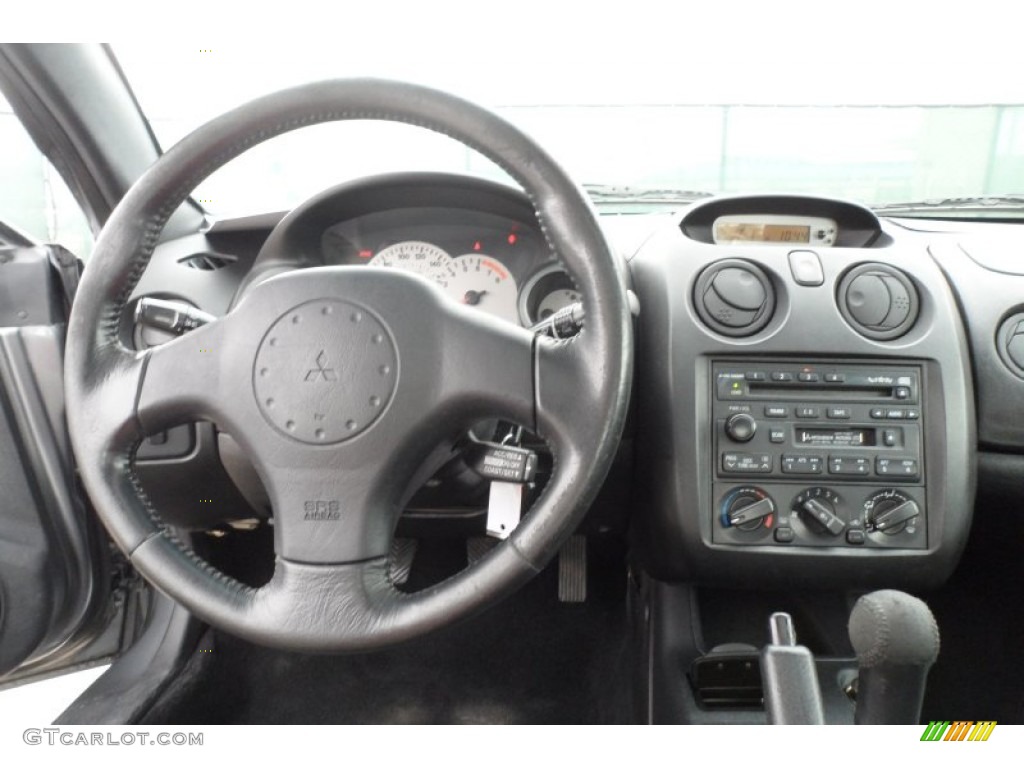 2002 Mitsubishi Eclipse GT Coupe Black Dashboard Photo #60098193