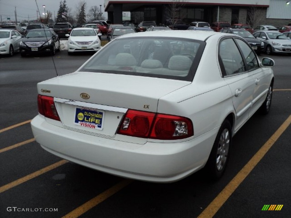 2006 Optima LX - White / Gray photo #2