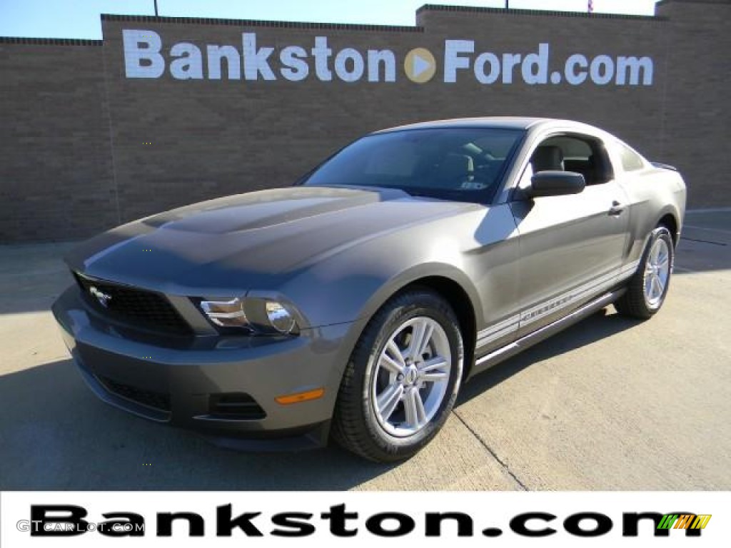 2012 Mustang V6 Coupe - Sterling Gray Metallic / Stone photo #1