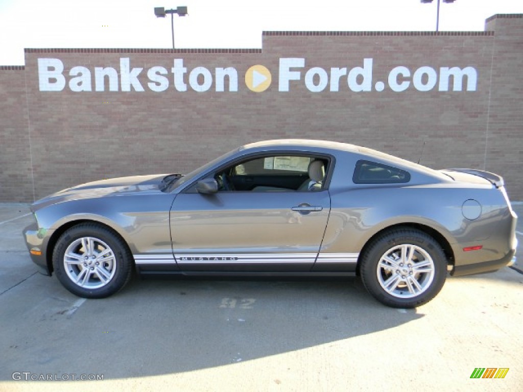2012 Mustang V6 Coupe - Sterling Gray Metallic / Stone photo #6