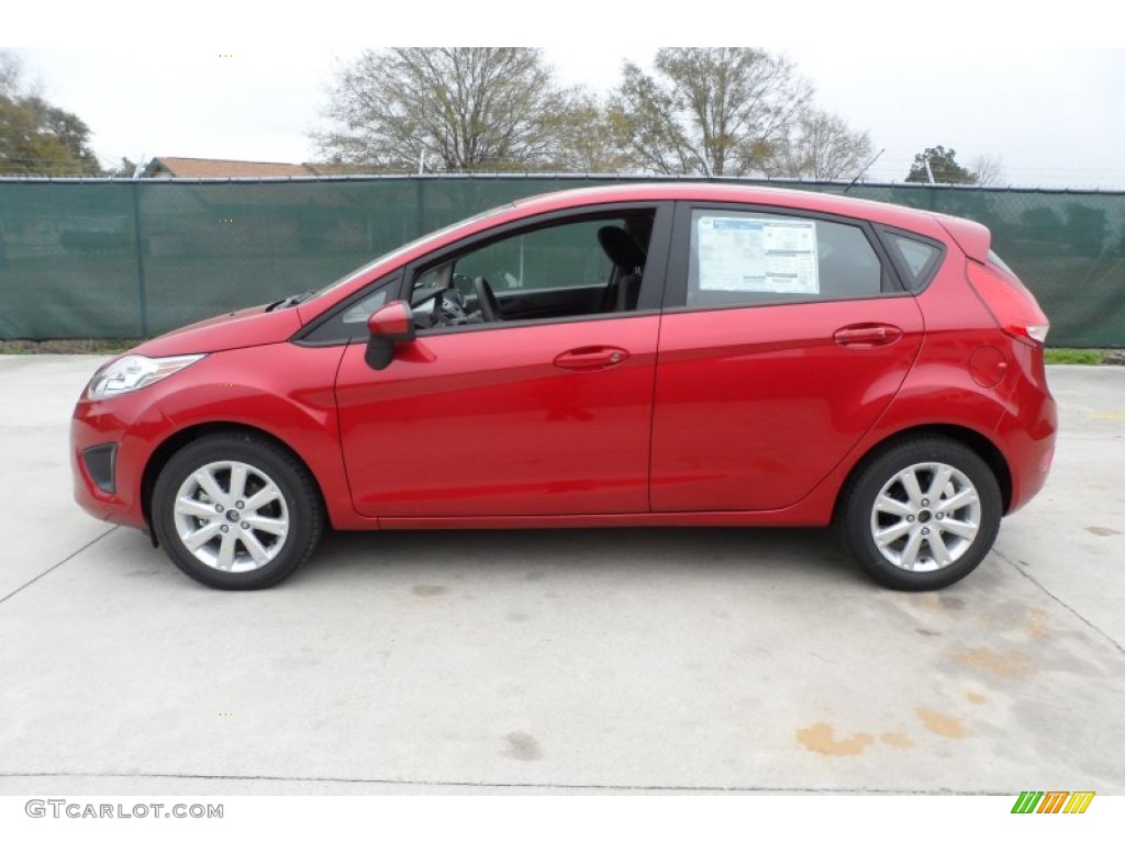 2012 Fiesta SE Hatchback - Red Candy Metallic / Charcoal Black photo #6