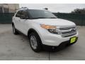 2012 White Platinum Tri-Coat Ford Explorer XLT EcoBoost  photo #1