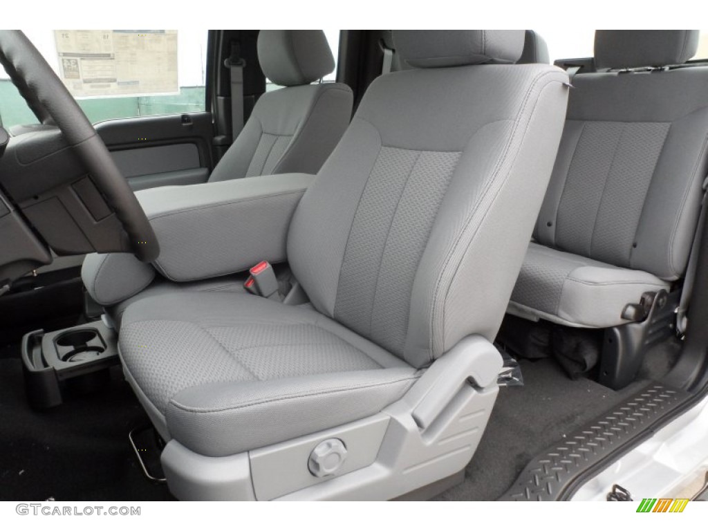 Steel Gray Interior 2012 Ford F150 STX SuperCab Photo #60102441