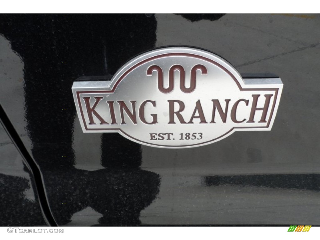 2012 F250 Super Duty King Ranch Crew Cab 4x4 - Tuxedo Black Metallic / Chaparral Leather photo #14