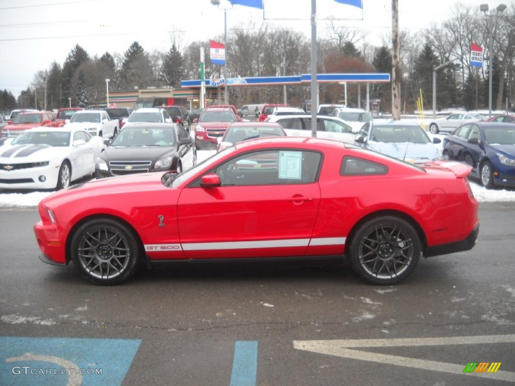 Race Red 2011 Ford Mustang Shelby GT500 SVT Performance Package Coupe Exterior Photo #60103992