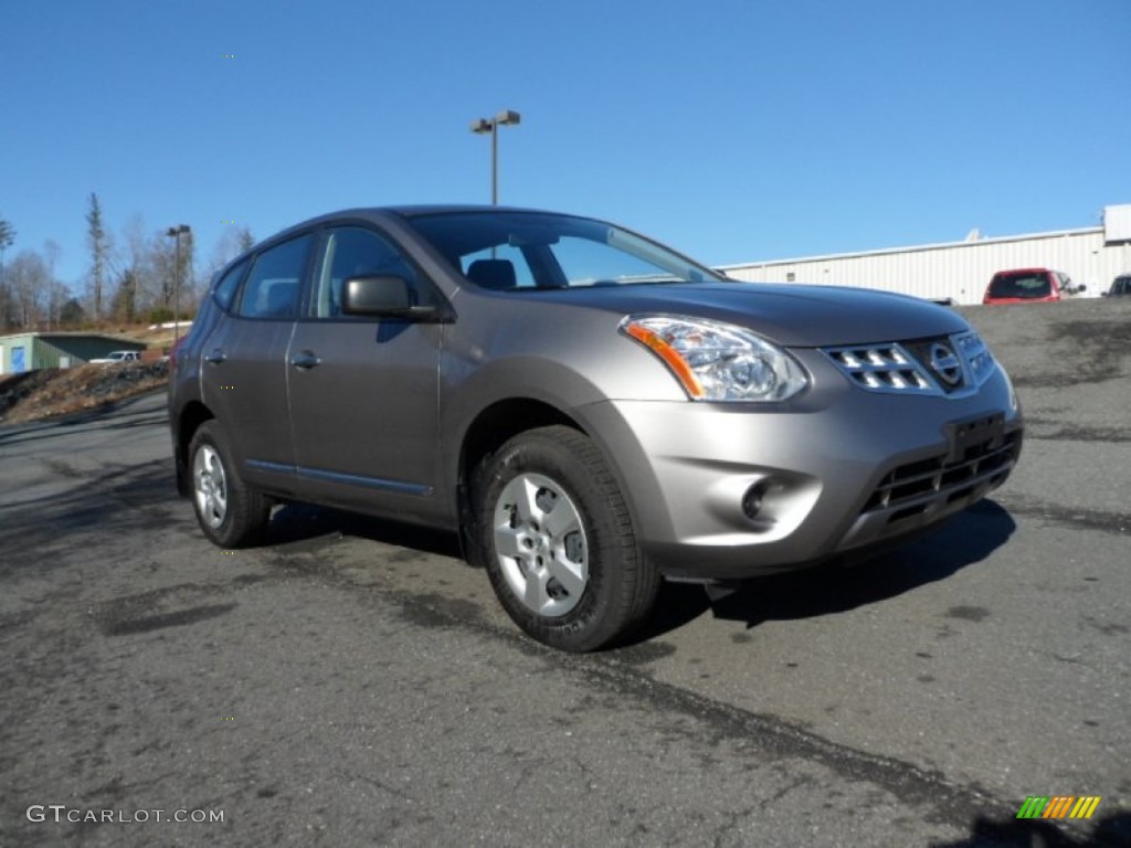 2011 Rogue S AWD - Platinum Graphite / Black photo #6