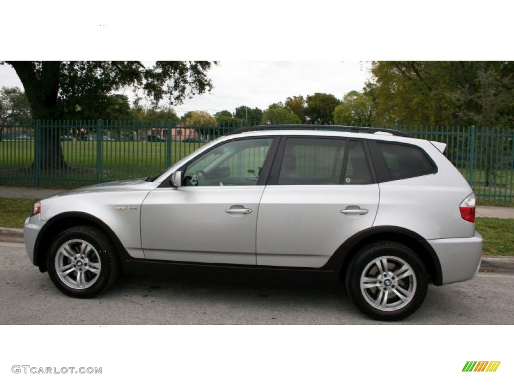 Titanium Silver Metallic 2006 BMW X3 3.0i Exterior Photo #60105375