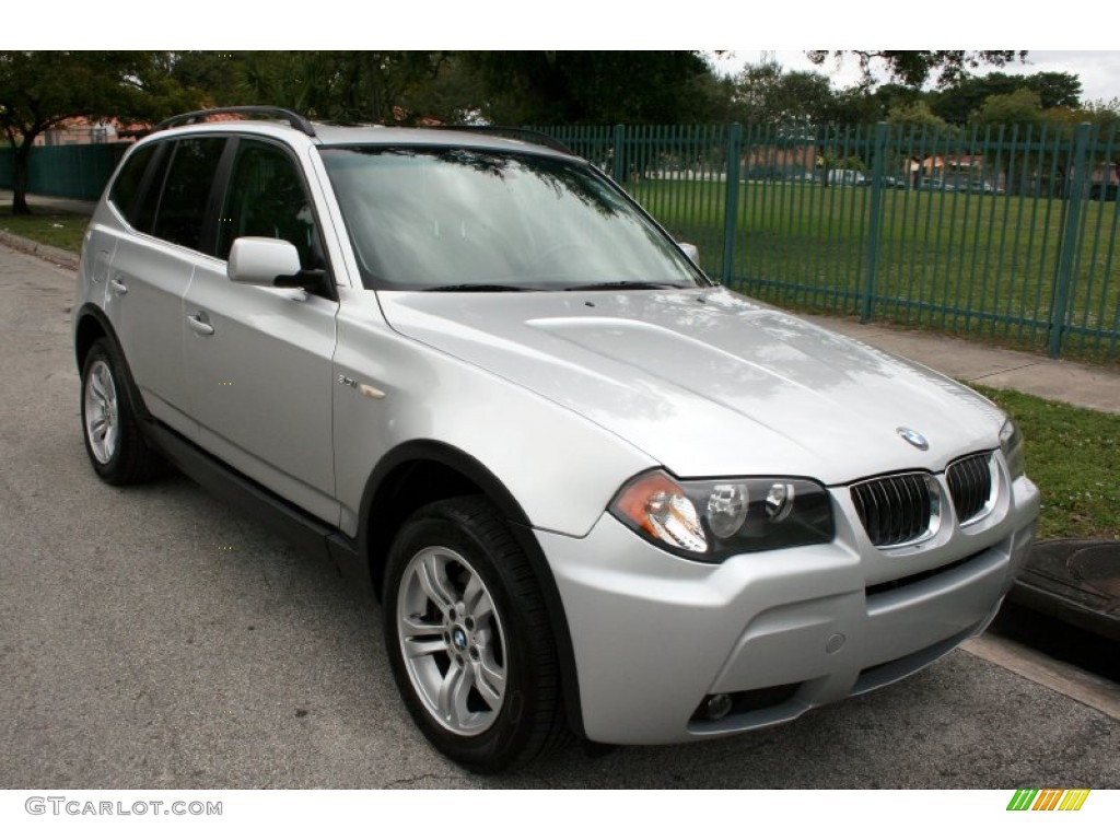 Titanium Silver Metallic 2006 BMW X3 3.0i Exterior Photo #60105447