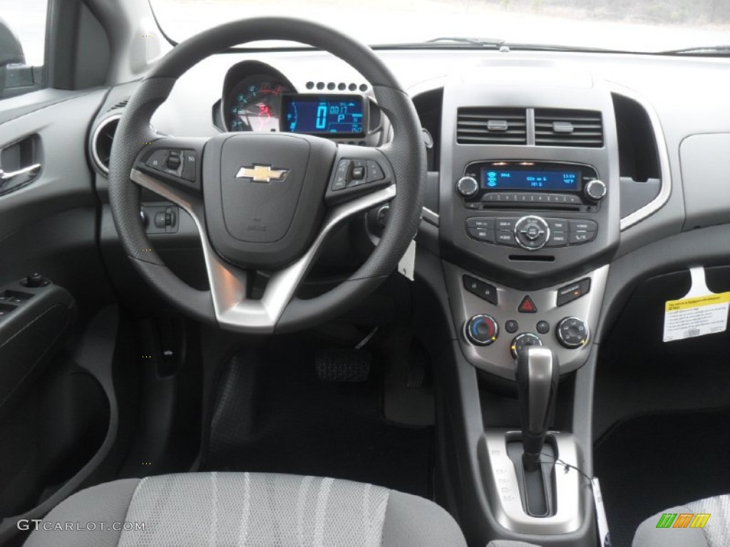 2012 Chevrolet Sonic LT Sedan Dark Pewter/Dark Titanium Dashboard Photo #60106280