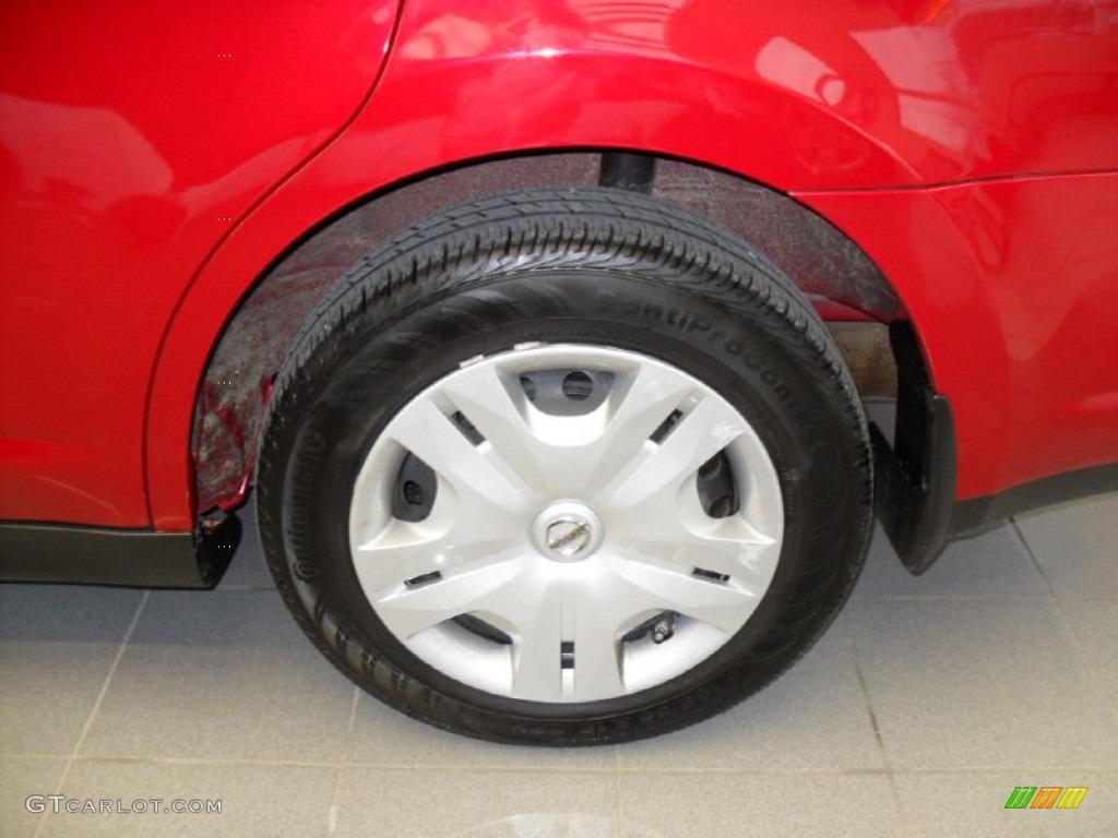 2011 Versa 1.8 S Sedan - Red Brick / Charcoal photo #24