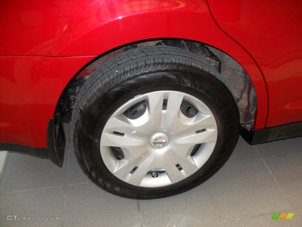 2011 Versa 1.8 S Sedan - Red Brick / Charcoal photo #25