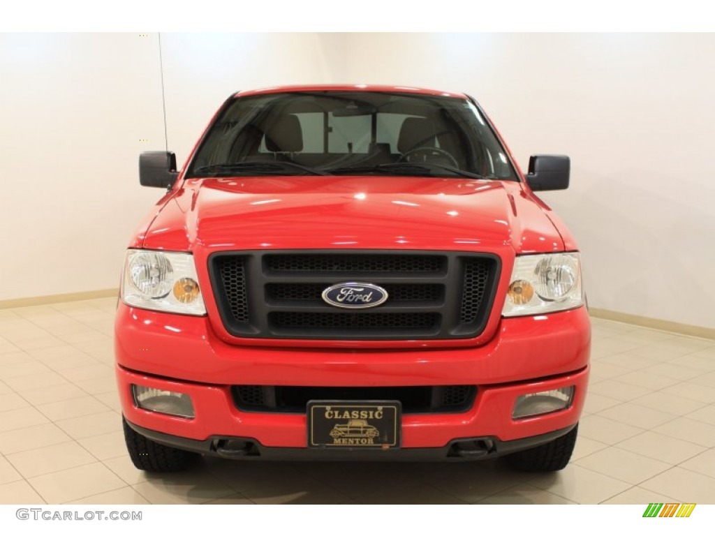 2004 F150 FX4 SuperCrew 4x4 - Bright Red / Black photo #2