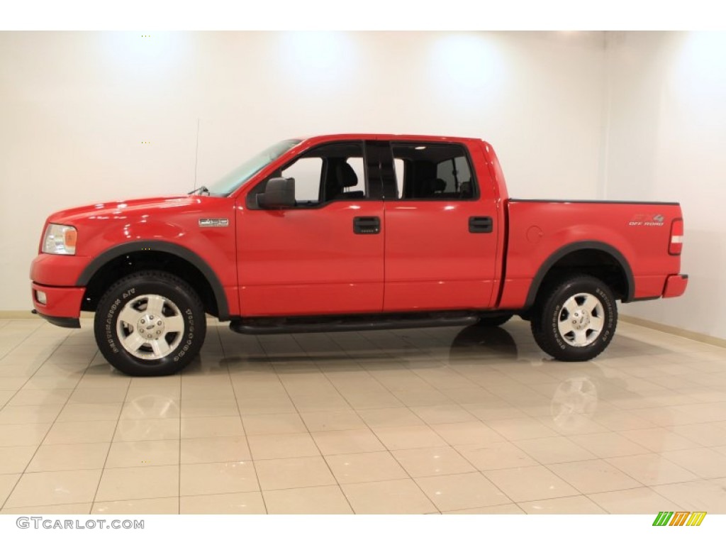 2004 F150 FX4 SuperCrew 4x4 - Bright Red / Black photo #4