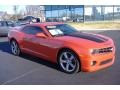 2011 Inferno Orange Metallic Chevrolet Camaro SS Coupe  photo #3