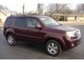 2011 Dark Cherry Pearl Honda Pilot EX 4WD  photo #3