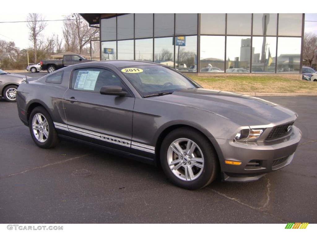 2011 Mustang V6 Coupe - Sterling Gray Metallic / Charcoal Black photo #3