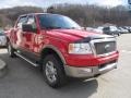 2004 Bright Red Ford F150 Lariat SuperCrew 4x4  photo #4