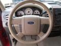 Tan 2004 Ford F150 Lariat SuperCrew 4x4 Steering Wheel