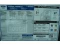 2012 Ford Transit Connect XL Van Window Sticker