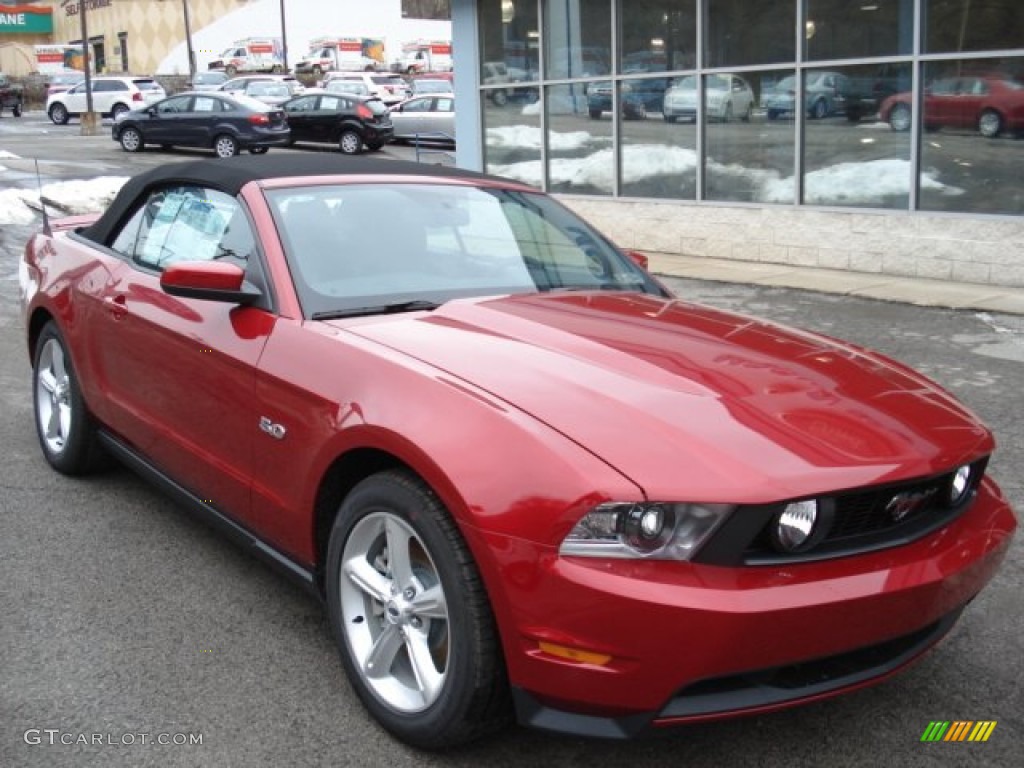 Red Candy Metallic 2012 Ford Mustang GT Premium Convertible Exterior Photo #60110139