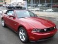 2012 Red Candy Metallic Ford Mustang GT Premium Convertible  photo #2