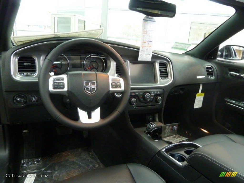 2012 Dodge Charger SXT Plus Black Dashboard Photo #60112821