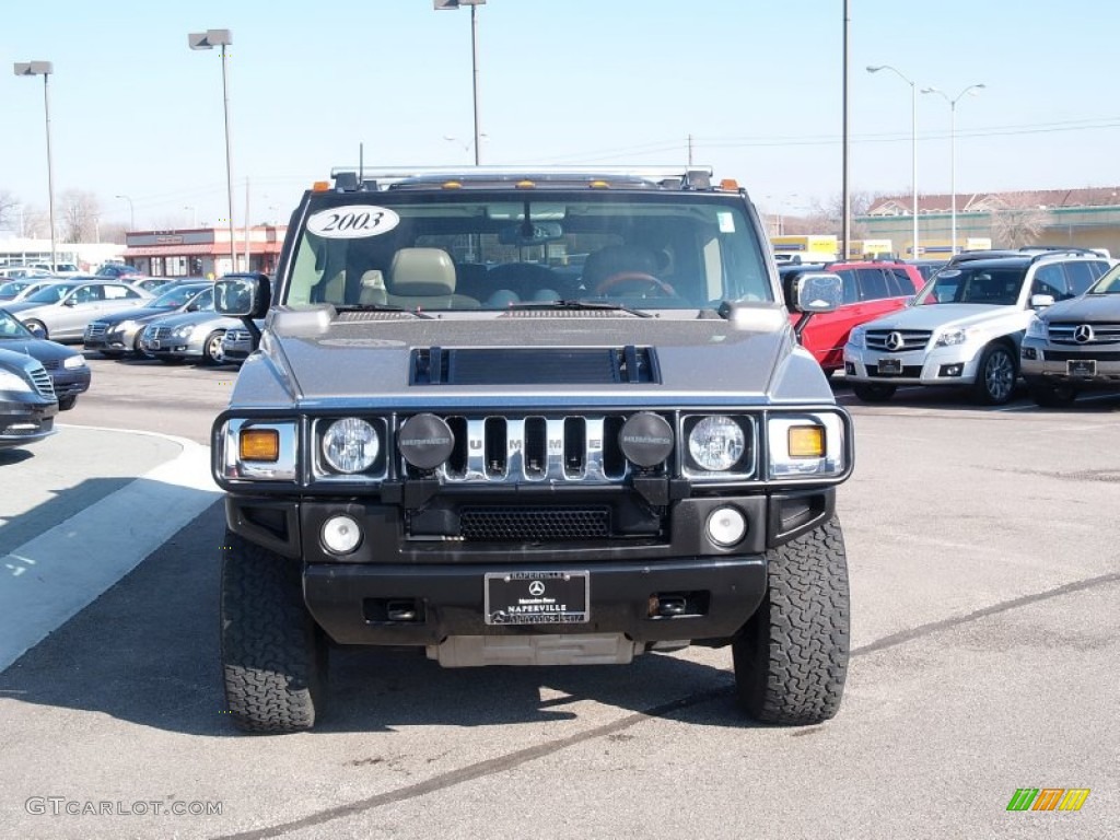 2003 H2 SUV - Pewter Metallic / Wheat photo #8