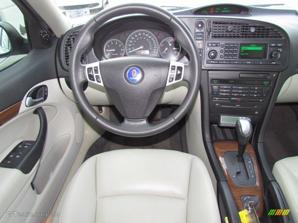 2006 Saab 9-3 2.0T Sport Sedan Parchment Dashboard Photo #60114273
