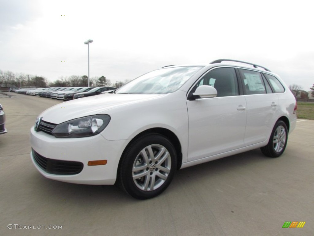 2012 Jetta TDI SportWagen - Candy White / Titan Black photo #1