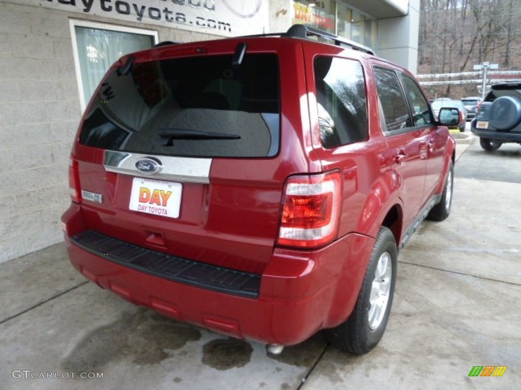 2010 Escape Limited 4WD - Sangria Red Metallic / Charcoal Black photo #2