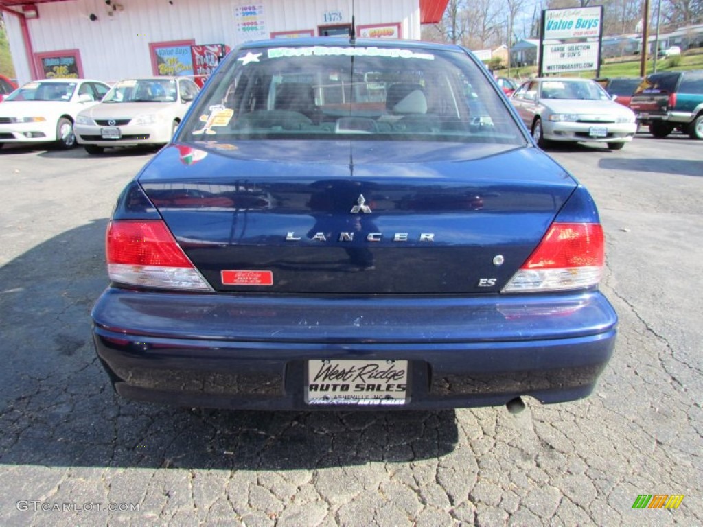 2003 Lancer ES - Royal Blue Pearl / Gray photo #6