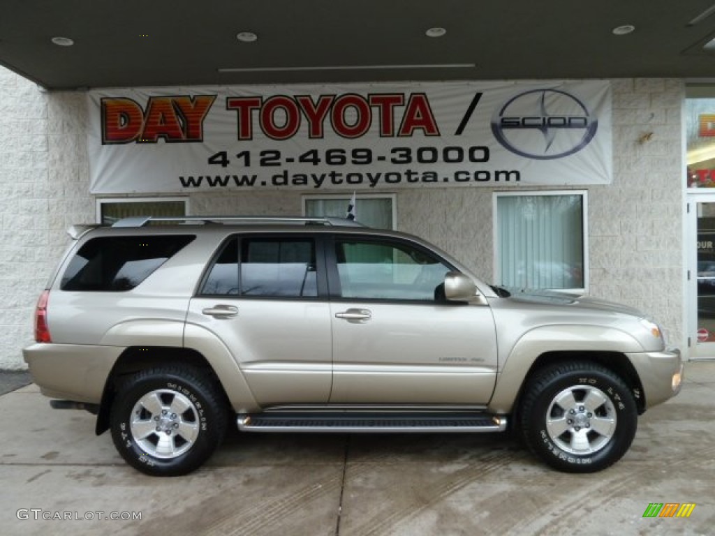 2004 4Runner Limited 4x4 - Dorado Gold Pearl / Taupe photo #1