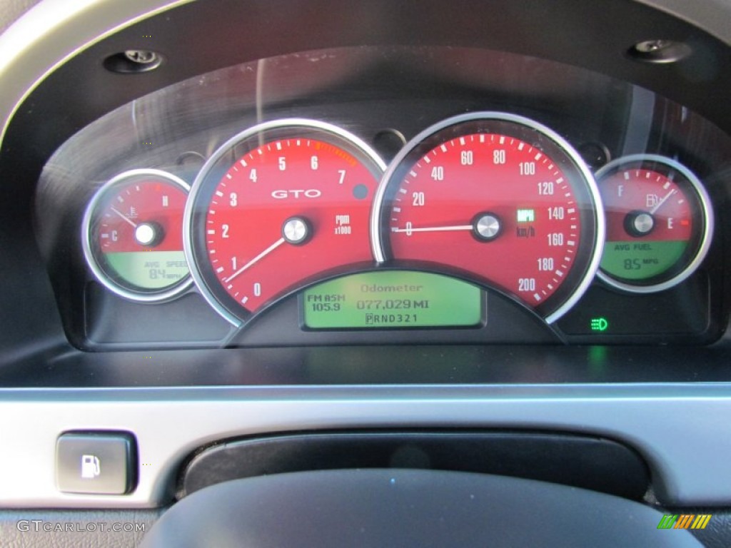 2004 Pontiac GTO Coupe Gauges Photo #60116775