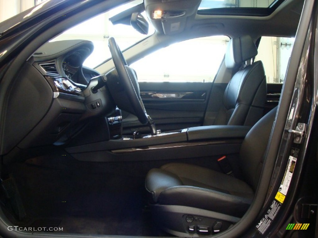 2012 7 Series 750Li xDrive Sedan - Dark Graphite Metallic / Black photo #14