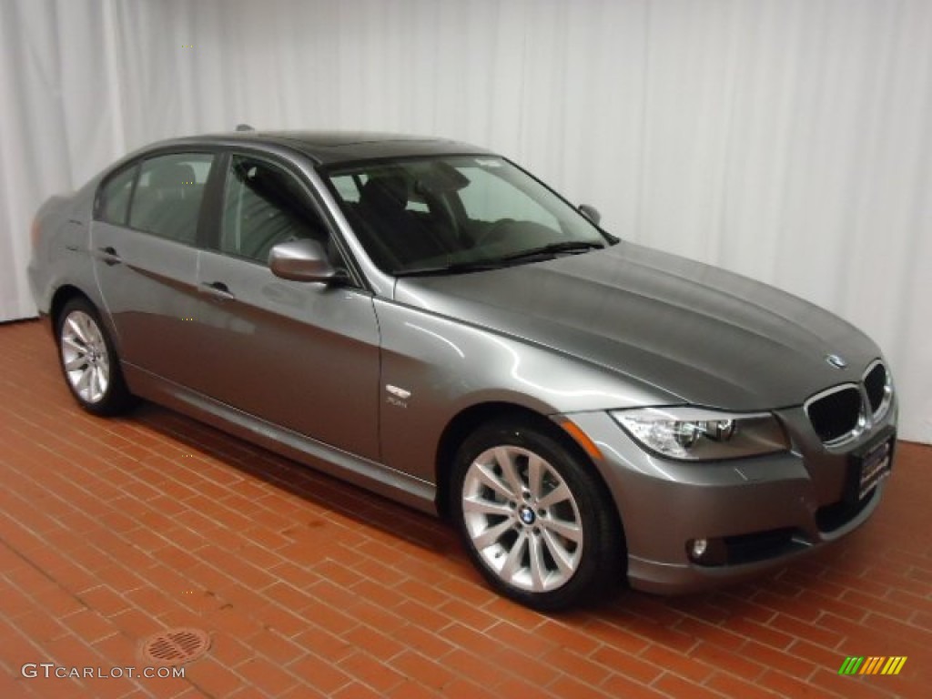 2011 3 Series 328i xDrive Sedan - Space Gray Metallic / Black photo #1