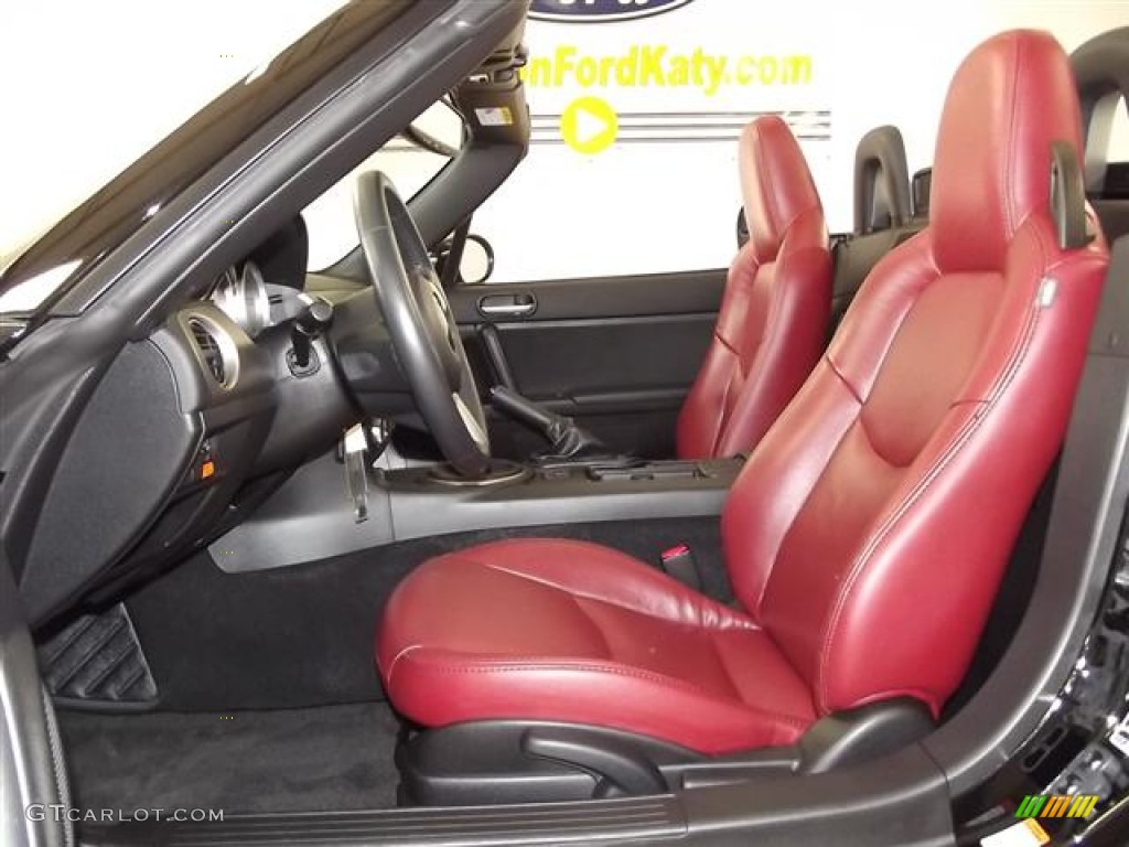Red Interior 2010 Mazda MX-5 Miata Grand Touring Roadster Photo #60118797