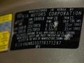 CS: Sunset Gold 2007 Kia Sedona LX Color Code