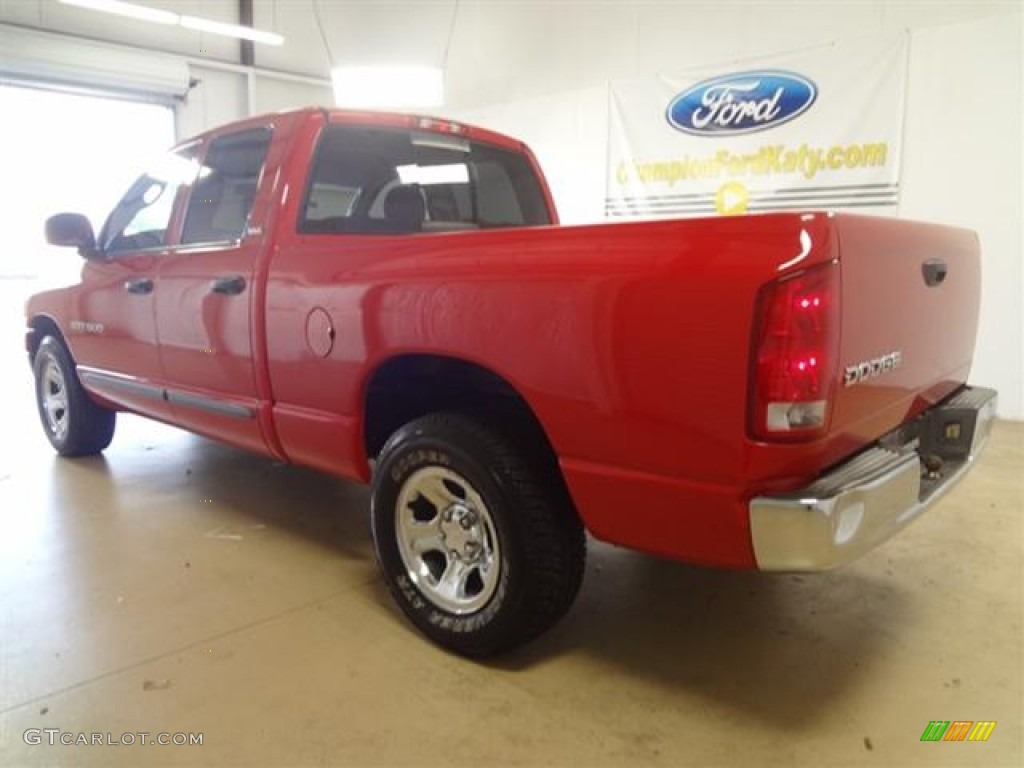 2002 Ram 1500 SLT Quad Cab - Flame Red / Dark Slate Gray photo #6