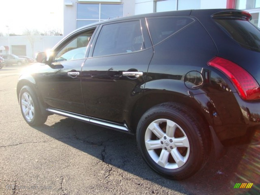 2007 Murano SL AWD - Super Black / Charcoal photo #4