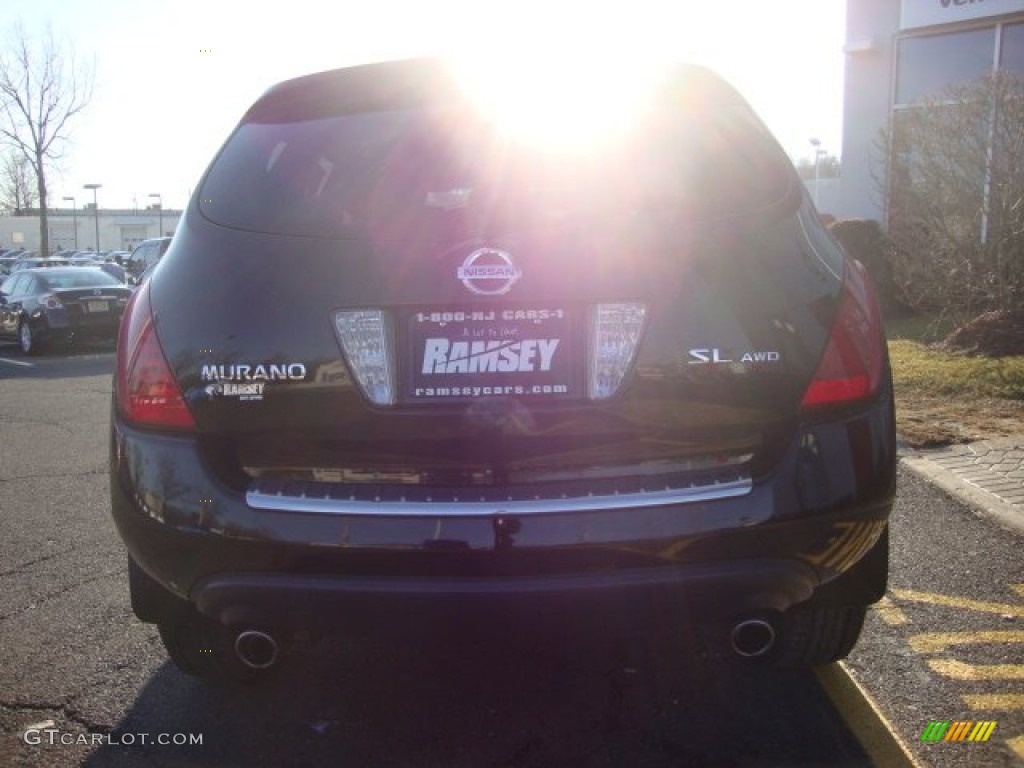 2007 Murano SL AWD - Super Black / Charcoal photo #5